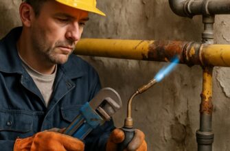 Ремонт труб газового отопления